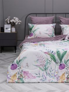 Комплект с одеялом KAZANOV.A “Камила” роза антика (египетский хлопок-велюр), евро Kazanov.A.