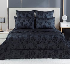 Комплект с одеялом KAZANOV.A "Паула" черный бриллиант (египетский хлопок/тенсель), евро Kazanov.A.