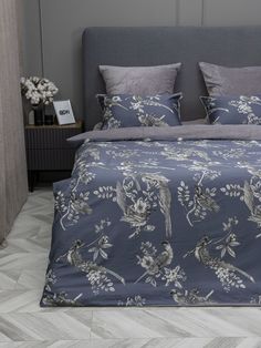 КПБ KAZANOV.A Фазан графит/бежевая платина хлопок-велюр , семейный Kazanov.A.