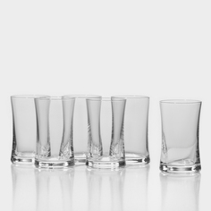 Набор стеклянных стаканов для сока Crystal Bohemia 10337917 BUTEO, 150 мл, 6 шт