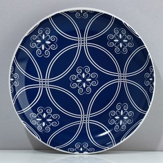 Тарелка Dolce Ceramo Марокко синяя 22.5 см