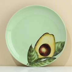 Тарелка Dolce Ceramo Авокадо зеленая 22.5 см