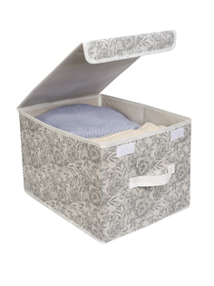 Короб для хранения Еврогарант Grey Flower 30х40x25 см