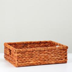 Корзина плетеная, 36х30х11, камыш No Brand