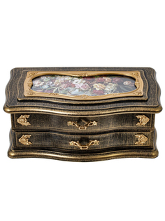 Шкатулка для украшений Remecoclub музыукальная из полимера, 21x12x9 см