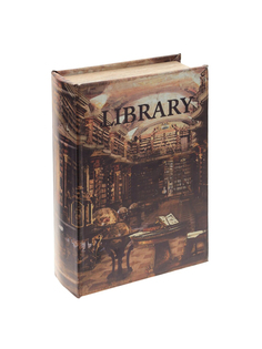 Шкатулка-книга с кодовым замком Remecoclub, деревянная, 18x7x27 см