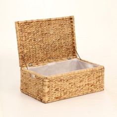 Корзина плетеная, 59х35х21 см, камыш No Brand