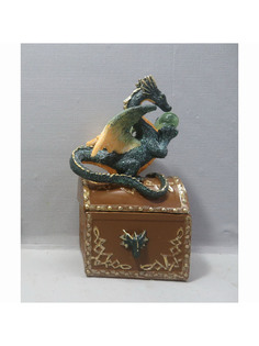 Шкатулка для хранения Remecoclub Дракон из полимера, 9x6x6 см