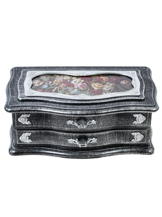 Шкатулка для украшений Remecoclub музыукальная из полимера, 21x12x9 см