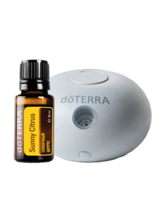 Набор Солнце внутри doTERRA диффузор Bubble + эфирное масло Sunny Сitrus 15мл