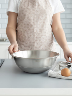 Миска для смешивания продуктов DeNASTIA D28,8см 3,7л, серая A000263