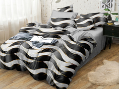 Постельное белье Cleo Pure Cotton семейное поплин наволочка 50x70 и 70x70