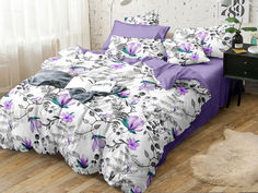 Постельное белье Cleo Pure Cotton евро поплин, наволочки 50х70 и 70х70