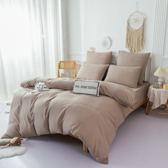 Комплект постельного белья VIVA-HOME TEXTILE 1,5 спальный, сатин хлопок