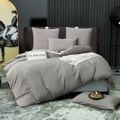 Комплект постельного белья VIVA-HOME TEXTILE 2 спальный, сатин хлопок