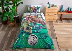 Постельное белье TAC люкс-ранфорс Jurassic World Forest 1,5-спальное