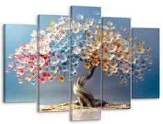 Модульная картина Модуль В дом Цветочное дерево 80x140 см MK50325