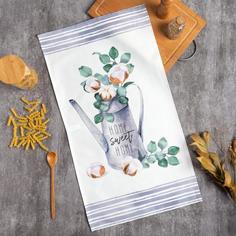 Полотенце Этель Eucalyptus Home sweet,40х73 см саржа 190 грм2
