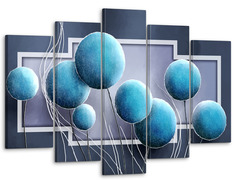 Модульная картина Модуль В дом Абстракция-одуванчики 80x140 см MK50250