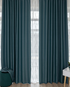 Штора Блэкаут 300х260 Амадео Морская волна Evrika Home