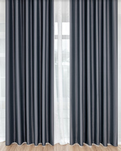 Штора Блэкаут 300х255 Амадео Серый Evrika Home