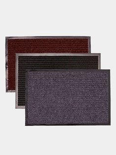 Коврик придверный 50x80 влаговпитывающий ComeForte FLOOR MAT лочка 500гр/1, 15мм, черный Kovroff