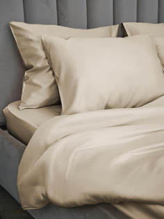 Евро комплект постельного белья из тенселя Sand/без резинки 8 Horas of Silk