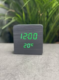 Настольные электронные деревянные часы, в виде квадрата OEM