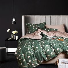 Постельное белье VIVA-HOME TEXTILE сатин комплект ЕВРО, 4 наволочки