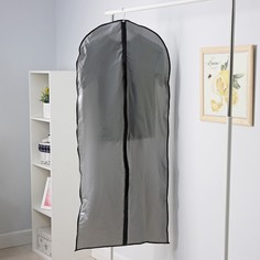 Чехол для одежды Доляна, 565762, 61х137 см плотный, серый