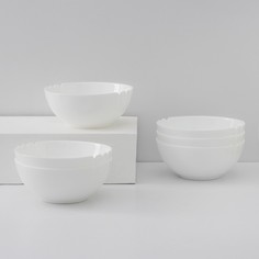 Набор салатников Luminarc 9755223 Lotusia, d18 см 6 шт белый
