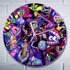 Настенные часы Бруталити МультThe Amazing Digital Circus - 9079