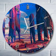 Настенные часы Бруталити пейзаж Скалы - 9132