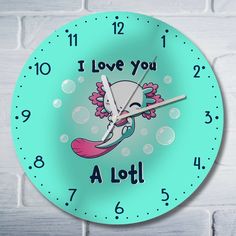 Настенные часы Бруталити аксолотль милота - 10043