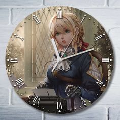 Настенные часы Бруталити Вайолет Эвергарден - 10124