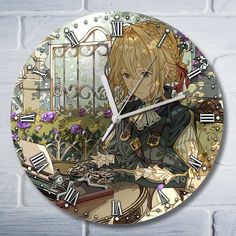 Настенные часы Бруталити Вайолет Эвергарден - 10128