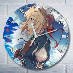 Настенные часы Бруталити Вайолет Эвергарден - 10134