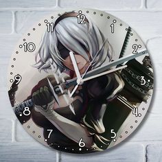 Настенные часы Бруталити игры nier automata - 10425