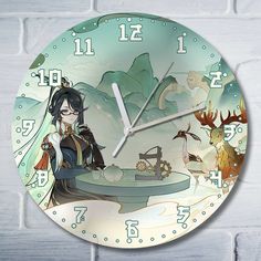 Настенные часы Бруталити игры геншин импакт - 10003
