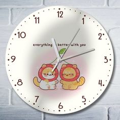 Настенные часы Бруталити котики милота - 10044