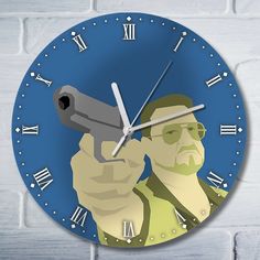 Настенные часы Бруталити большой Лебовски - 10487