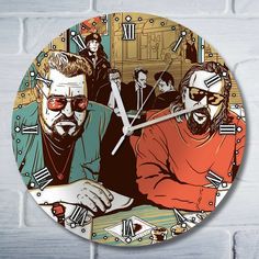 Настенные часы Бруталити большой Лебовски - 10489