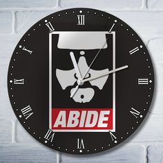 Настенные часы Бруталити большой Лебовски - 10490