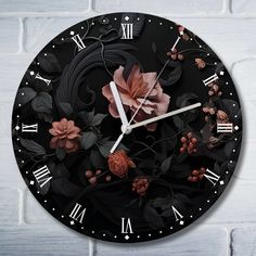 Настенные часы Бруталити цветы природа - 10117