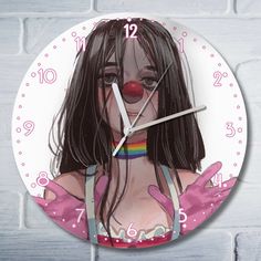 Настенные часы Бруталити эстетика девушка - 10058