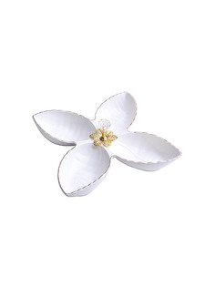 Менажница на 4 секции Loraine фарфоровая, 25,5 см