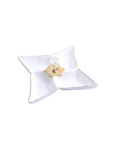 Менажница на 4 секции Loraine фарфоровая, 24 см