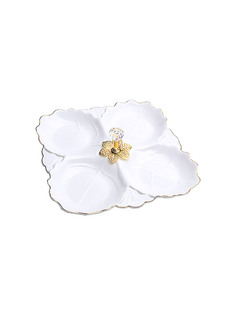 Менажница на 4 секции Loraine фарфоровая, 27 см