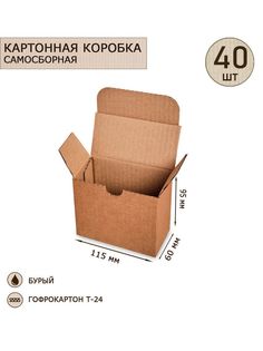 Коробка Art East с откидной крышкой 115х60х95, 40шт