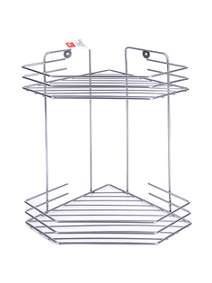 Полка для ванной угловая Mayer&boch, металлическая, 2 секции